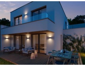 LED2 - LED Vonkajšie nástenné svietidlo FLAT 2xLED/3W/230V IP65 biela