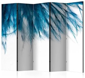 Paraván - Sapphire Feathers II [Room Dividers] Veľkosť: 225x172, Verzia: Obojstranný