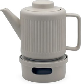 Sivá porcelánová kanvica na čaj so sitkom 1,2 l Skagen – Bredemeijer