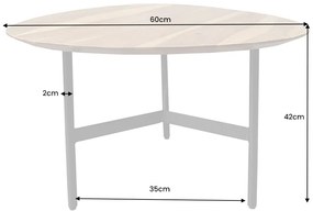Dizajnový konferenčný stolík Machiko 60 cm Sheesham