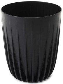 PLASTOVÝ KVETINÁČ STRIPPED ECO 23X19 CM ČIERNA