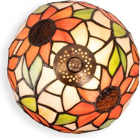 Brilagi - Tiffany vitrážová stolná lampa SUNFLOWER 1xE27/60W/230V
