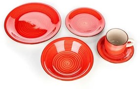 Banquet 30-dielna jedálenská súprava Spiral ​Red