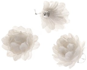 Sada závesných ozdôb Fiore 8 cm, 3 ks