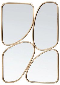 Kovové nástenné zrkadlo 70 x 100 cm zlaté DIANCEY Beliani