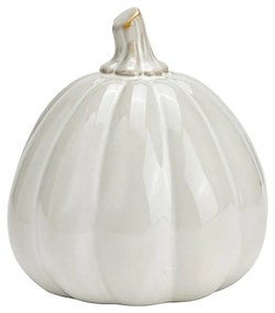 Porcelánová dekorácia tekvica PUMPKIN WHITE 12x13 cm biela