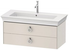 DURAVIT White Tulip závesná skrinka pod umývadlo, 2 zásuvky, 984 x 458 x 410 mm, nordická biela matná, WT435203939