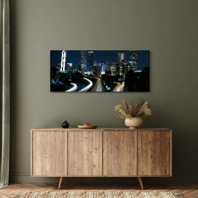Obraz nočnej metropoly (120x50 cm)