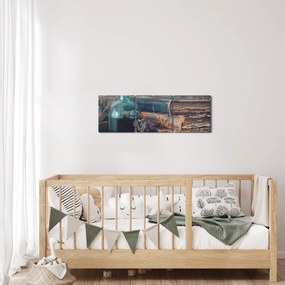 Obraz - Stolík apatykárky (s hodinami) (90x30 cm)