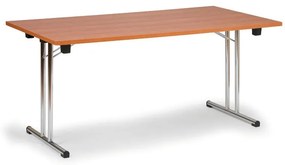 Skladací konferenčný stôl FOLD, 160x80 cm, čerešňa