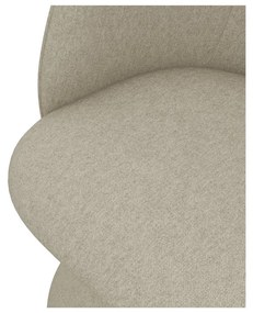 Béžové čalúnené jedálenské kreslo Maia – Makamii