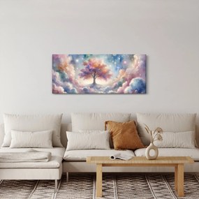 Obraz – Strom života v oblakoch (120x50 cm)