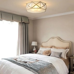 Toolight Toolight, stropné svietidlo 3xE27 APP1238-C, zlatá-biela, OSW-40093