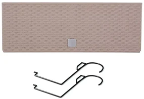 Hrantík RATO CASE W s hákmi a vkladom mocca 58cm