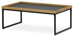 Autronic BONTEC Konferenčný stolík 100x60cm, mdf, dub, CT-611 OAK Farba: Šedá