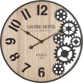 Nástenné hodiny Grand 60 cm hnedé/čierne