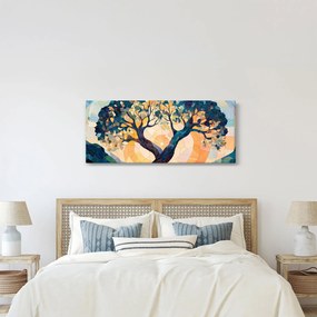 Obraz – Mozaika – slnko a strom II. (120x50 cm)