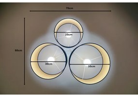 Duolla - Stropné svietidlo ROLLER TRIO 3xE27/60W/230V modrá
