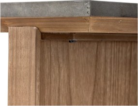 Konzolový stolík s kovovou doskou v prírodnej farbe 40x110 cm Riva – Bloomingville