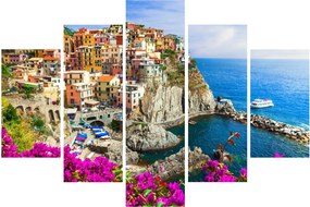 Obraz - Talianska dedinka Manarola (150x105 cm)