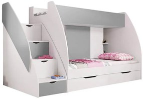 ID Multifunkčná poschodová posteľ Marko 80x200 Farba: Sivá