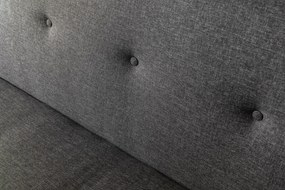 Rozkládací třímístná pohovka Zola 180 cm šedá