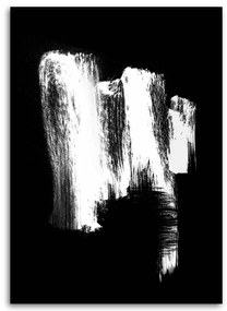 Obraz na plátně Abstrakce Černobílá - 80x120 cm