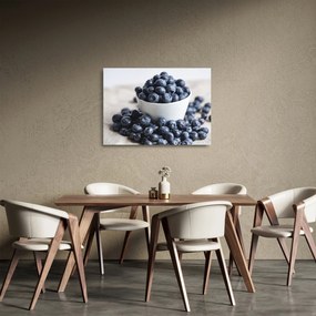 Sklenený obraz - Čučoriedky (70x50 cm)