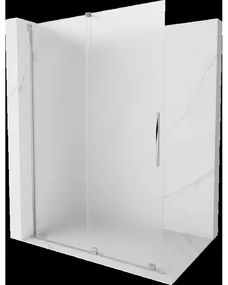 Mexen Velar sprchová stena posuvná Walk-in 150 x 200 cm, matné sklo 8 mm, chróm - 871-150-000-33-01
