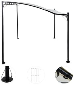 Allure, pergola, prístrešok, altánok, 300 × 250 cm, polyester, svetlá béžová