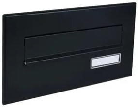 DOLS ČD-16 RAL9005 - čelná doska poštovej schránky na zamurovanie, s menovkou, čierna