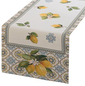 EUROFIRANY GOBELÍNOVÝ BEHÚŇ NA STÔL LEMON 40X100 CM VZOROVANÝ