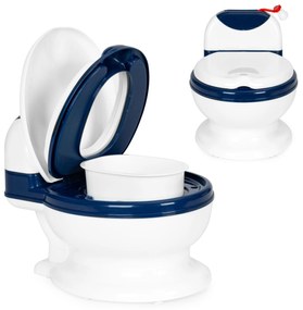 Nočník s odnímateľnou vložkou, uzavretým sedadlom pre deti a kefkou, ECOTOYS