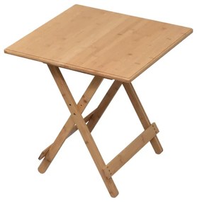 Stôl, prírodný bambus, 58x58 cm, DENICE