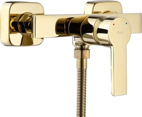 Rea Argus, sprchová batéria s ručnou bodovou sprchovou súpravou, zlatá lesklá, REA-B6408