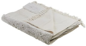 Bavlnená prikrývka 130 x 180 cm biela RAEBARELI Beliani