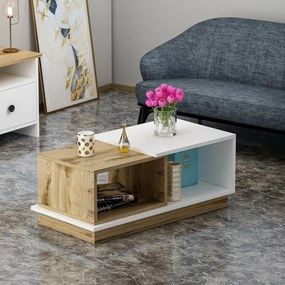 Konferenčný stolík Viana White and Oak