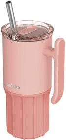 Nerezový termohrnček so slamkou Umi Peachy Pink 720 ml
