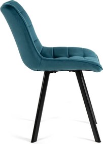 Noela Zamatová jedálenská stolička BELLA tyrkysová