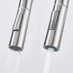 Rea Fresh High, kuchynská batéria s výsuvnou spŕškou, brúsená oceľ, REA-B6330