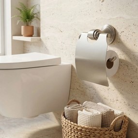 Rea Aristo, nástenný držiak WC papiera, 16101, brúsená oceľ, REA-98510