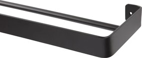 Nástenný vešiak na uteráky HANDY 60x12,5 cm, čierny