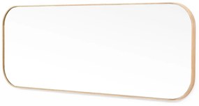 Nástenné zrkadlo s rámom z dubového dreva Wireworks Gaze, 41 x 114 cm