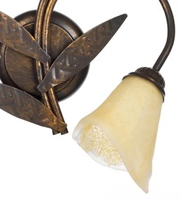 ONLI - Nástenné svietidlo ALGA 2xE14/6W/230V bronzová