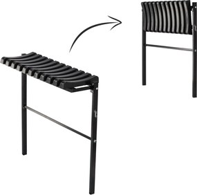 Garden Line SKLADACIA LAVICA, DĹŽKA 68 CM, ČIERNA *8275