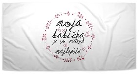 Sablio Uterák Moja babička je tá zo všetkých najlepšia - 50x100 cm