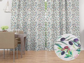 Biante Dekoračný záves Leona LN-145 Olivy na režnom 130x250 cm