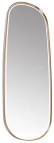 Kúpeľňové zrkadlo ružové zlato vrátane LED a dotykového stmievača - Geraldien