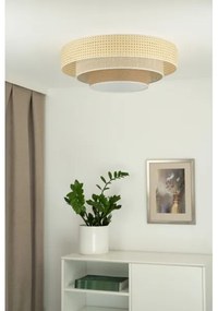 Duolla - LED Stropné svietidlo LUNETA LED/26W/230V pr. 60 cm 4000K ratan/béžová