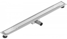 Mexen Flat nerezový sprchový žľab 80 cm vzor biele sklo, 1027080-15